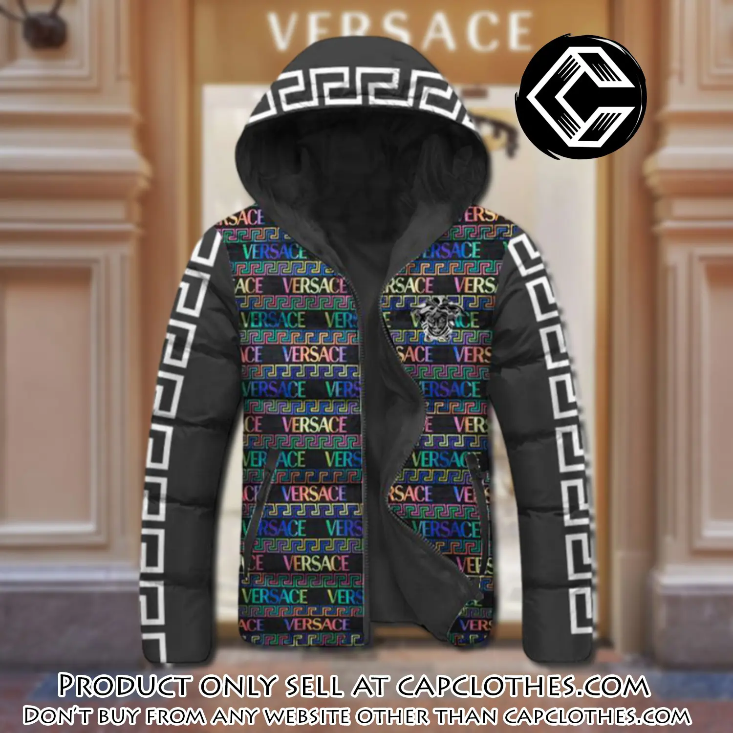 Versace downfilled coat ultralight down jacket outdoor jacket warm outwear dfj1022 cc0102721